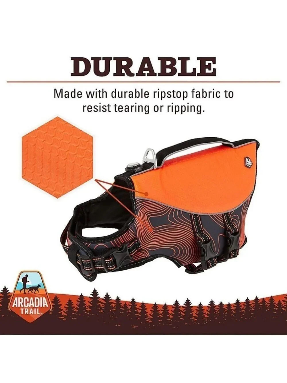 High-Visibility Orange Dog‎ Safety Vest